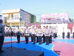 Kapolres Sidrap Pimpin Pengukuhan Komite Olahraga, Dorong Semangat Sehat dan Bugar untuk Personel