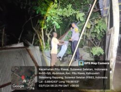 Sigap dan Tanggap, Polsek Dua Pitue Bantu Warga Terdampak Angin Kencang