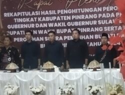 KPU Kabupaten Pinrang Gelar Rapat Pleno Hasil Perhitungan Suara Gubernur Dan Wakil Gubernur Serta Bupati Dan Wakil Bupati
