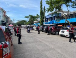 Sat Samapta Polres Sidrap Beri Rasa Aman di Titik Keramaian Pangkajene