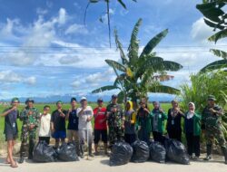 Koramil 1420-05/Dua Pitue Gelar Karya Bakti di Desa salobukkang  Antisipasi Banjir Musim Hujan