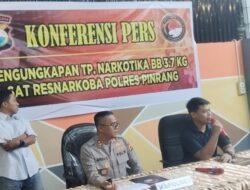 Sabu Rasa Durian Sindikat Narkoba 3,7 kg Berhasil Dibekuk Diperbatasan Pinrang Sidrap