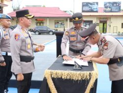 Upacara Sertijab Hingga Kenal Pamit, Polres Sidrap Sambut Pejabat Baru dengan Penuh Kebersamaan