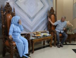 Kunjungan Bupati Gowa Sitti Husniah Talenrang Diterima Secara Langsung Oleh Bupati Pinrang Dirumah Jabatan