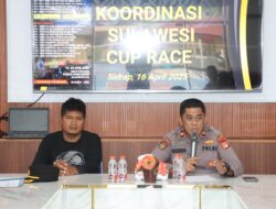 Jelang Sulawesi Cup Race, Wakapolres Sidrap Pimpin Rapat Koordinasi Keamanan