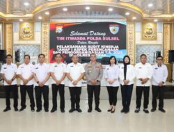 Audit Kinerja Tahap I, Kapolres Sidrap Sambut Tim Pengawas Polda Sulsel