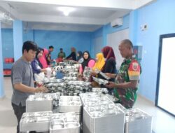 Babinsa Dampingi Pengecekan Kesiapan Dapur Sehat di Masjid Almanar Rijang Pittu