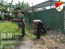 Hijaukan Bumi, Batiter Kodim 1420/Sidrap Tanam Pohon di Maritengngae