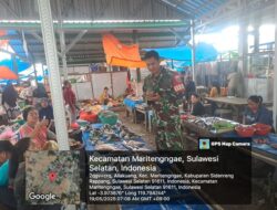 Babinsa Allakuang Pantau Ketersediaan dan Stabilisasi Harga Sembako di Pasar Lokal