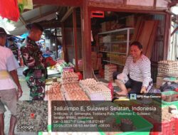 Blusukan ke Pasar Amparita, Babinsa Pajalele Pastikan Harga Sembako Stabil dan Stok Aman!