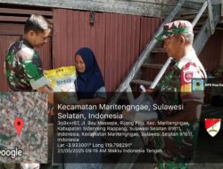 Jumat Berkah, Koramil 1420-03/Maritengngae Tebar Kebaikan Lewat Bantuan Sembako