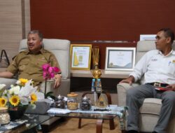 Bupati Pinrang H. A. Irwan Hamid, S. Sis Menerima  audiensi  Maneger Pelaksanaan Pelayanan  Pelanggan  PT PLN  Pinrang