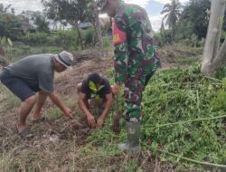 Hijaukan Bumi, Batuud Ramil 1420-01/Panca Lautang Pimpin Penanaman Pohon di Corawali