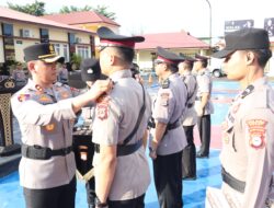Kapolres Sidrap Pimpin Sertijab Kapolsek Maritengngae dan Tellu Limpoe, Tanda Penyegaran Organisasi