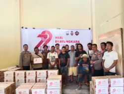 Hari Bhayangkara ke-79, Polres Sidrap Hadirkan Senyum Lewat Bansos
