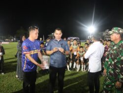 Sinergi Dukung Olahraga, Kapolres dan Bupati Sidrap Hadiri Liga Anak Indonesia di Desa Polewali