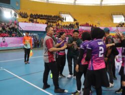 . Meriahkan HKGB 73, Tim Volly Bhayangkari Sidrap Bungkam Tim Soppeng