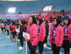 . Tim Volly Bhayangkari Sidrap Tampil di Gelaran HKGB 73