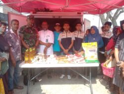 Stabilkan Harga Pangan, Babinsa Koramil 01/Panca Lautang Dampingi Kegiatan Gerakan Pangan Murah