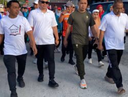 Kodim 1420/Sidrap Meriahkan HUT RI ke-80 Lewat Jalan Santai di Pelataran Pangker