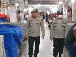 Kapolsek Panca Rijang Pimpin Patroli Pasar, Masyarakat Jadi Tenang