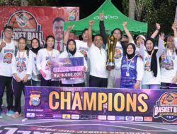 1. Tutup Turnament Basket Sigap 2025, Kapolres Sidrap: Terima Kasih Pak Bupati