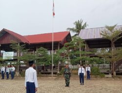 Babinsa Koramil 1420-06/Panca Rijang Beri Pembinaan dan Latihan PBB di Pondok Pesantren Muammar Gandhi