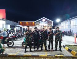 Koramil 1420-03/Maritengngae Gelar Patroli Malam, Jaga Keamanan Objek Vital dan Keramaian