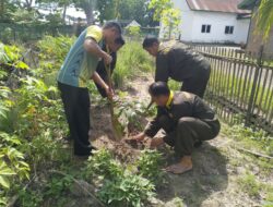 ​Bati Bhakti Siter Kodim 1420/Sidrap Pimpin Aksi Penanaman Pohon, Hijaukan Lingkungan Asrama