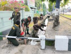 Kodim 1420/Sidrap Gelar Karya Bakti Massal, Antisipasi Banjir di Musim Penghujan