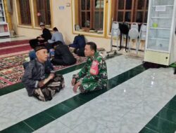 Babinsa Ramil Kodim 1420/Sidrap Laksanakan Safari Shalat Subuh & Komsos, Pantau Situasi Wilayah