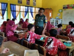abinsa Kodim 1420/Sidrap Laksanakan Pendampingan Makan Bergizi Gratis Bagi Ribuan Pelajar di Seluruh Kab. Sidrap