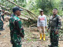 Akses Jalan Terhambat Longsor, Dandim 1420/Sidrap Tinjau Langsung Titik Bencana di Desa Leppangngeng