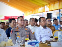 Dukung Pembangunan Infrastruktur, Kapolres Hadiri Kunjungan Gubernur Sulsel di Kabupaten Sidrap