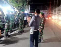 Jaga Kondusifitas Wilayah, TNI dan Dishub Gelar Patroli Siskamling Gabungan di Rappang