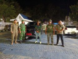 TNI, Komcad, dan Linmas Gelar Patroli Gabungan Jaga Objek Vital di Maritengngae