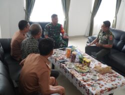 DANDIM 1420/SIDRAP TERIMA AUDENSI PLH. KEPALA DINAS KOPERASI DAN TENAGA KERJA SAHRUL MUBARAK