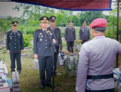 Beri Penghormatan Terakhir, Kapolres Sidrap Pimpin Apel Persada Aiptu Iriansyah