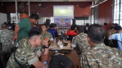 Euforia Piala Dunia 2026, Tiga Koramil Jajaran Kodim 1420/Sidrap Gelar Nobar Bola Gembira Bersama Masyarakat