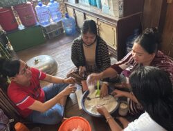 UPT SD Negeri 6 Baula Gotong Royong Siapkan Kue Perpisahan