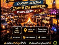 Puncak Bila Sidrap Jadi Pusat Perhatian, Ratusan Camper Van Akan Padati Wisata Alam 3 Hari Penuh
