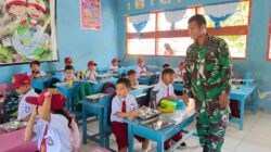 Babinsa Ramil Jajaran Kodim 1420/Sidrap Terus Kawal Pelaksanaan Program Makan Bergizi Gratis