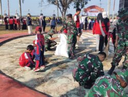 Kodim 1420/Sidrap Gelar Karya Bakti di TMP Mario Jelang HUT RI ke-81