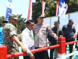 Dukung Program Nasional, Kapolres Sidrap Hadiri Peresmian Jembatan Garuda Merah – Putih